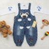 Teddy Bear Denim Romper
