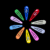 Multi-Color Snap Hair Clips (10-Piece)