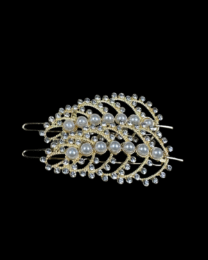 Pearl & Crystal Gold-Tone Hair Pins