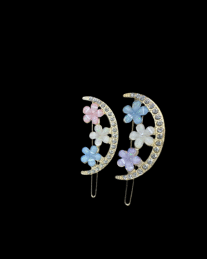 Moon & Pastel Flower Hair Pins