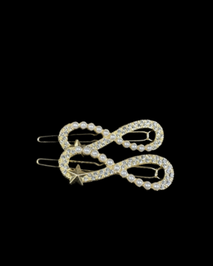 Infinity Pearl & Star Hair Pins