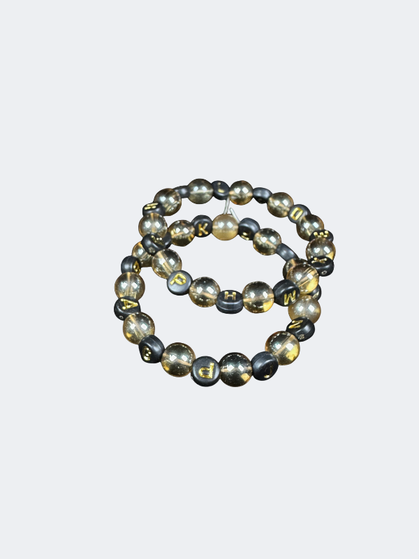 43 Black & Gold Beaded Bracelet Set - Image 2