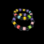 Multi-Color Cube Letter Bead Bracelet Set