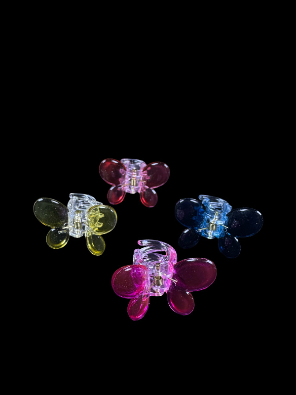 58 Pack Of Mini Butterfly Hair Catchers - Image 2