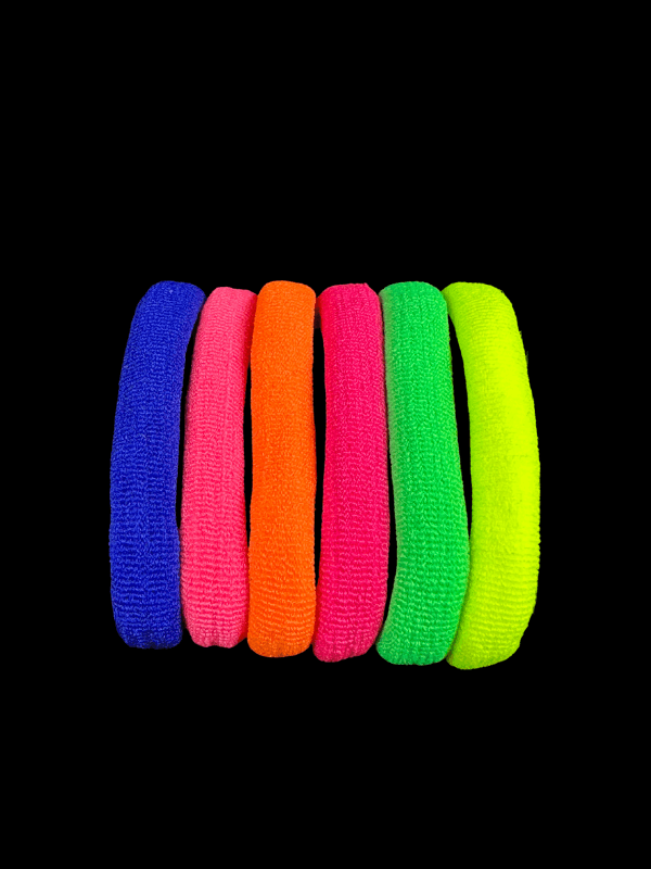 65 Multi-Color Cotton Hair Ties (Pack of 6) - Image 2