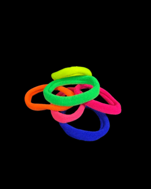 Multi-Color Cotton Hair Ties (Pack of 6)