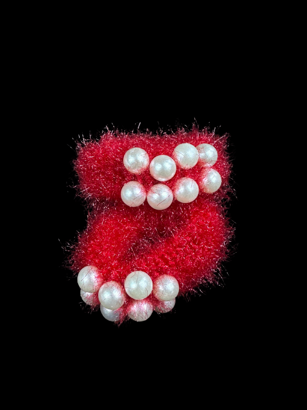 82 Pearl Fuzzy Scrunchies - Image 5
