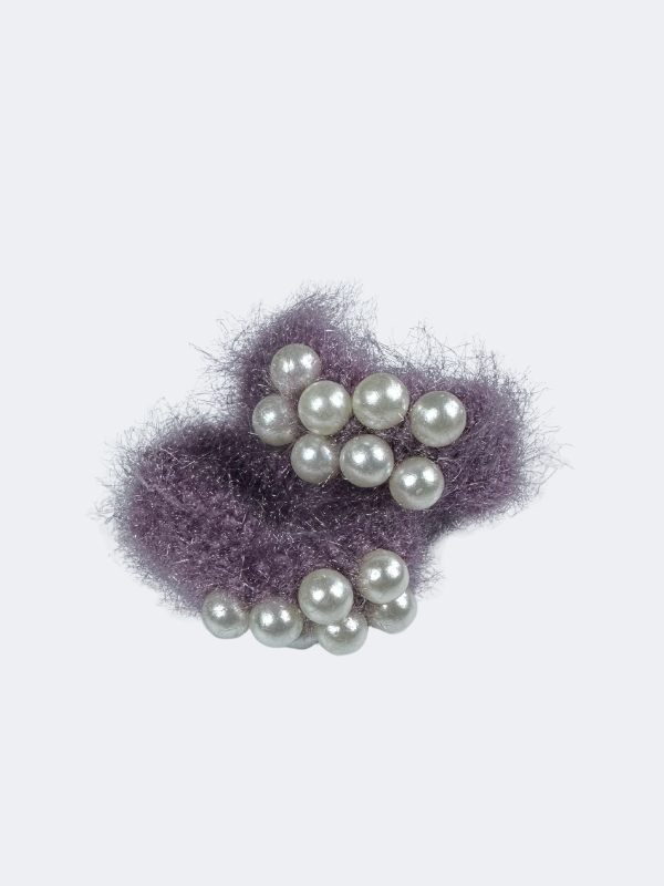 87 Pearl Fuzzy Scrunchies - Image 8