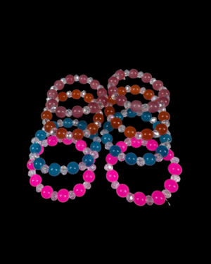 Multi-Color Crystal Bead Bracelets