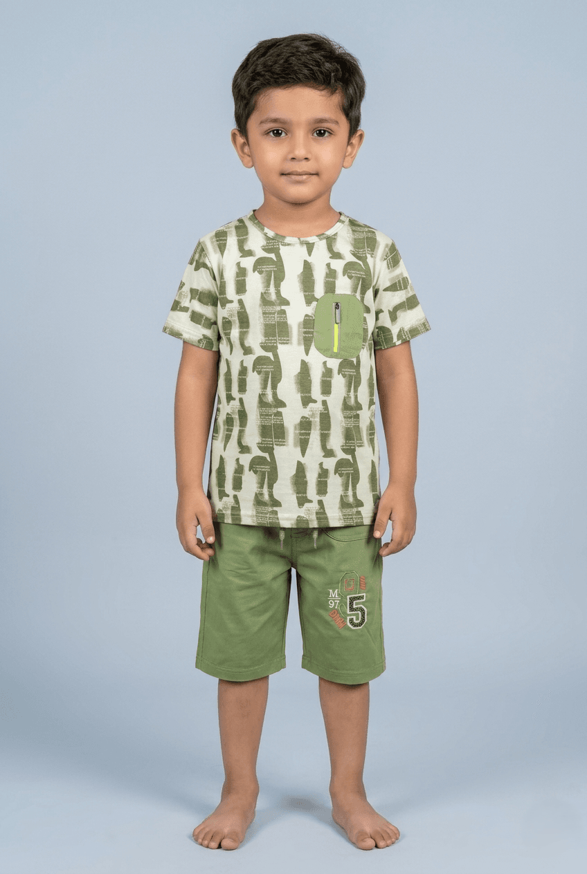 camo print tee & short camo print tee & short
