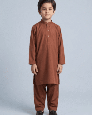 rust shalwar kameez
