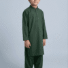 dark green kurta shalwar