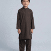 dark brown kurta shalwar