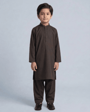 dark brown kurta shalwar